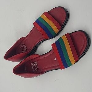 Vintage mootsies tootsies rainbow sandals size 8.5